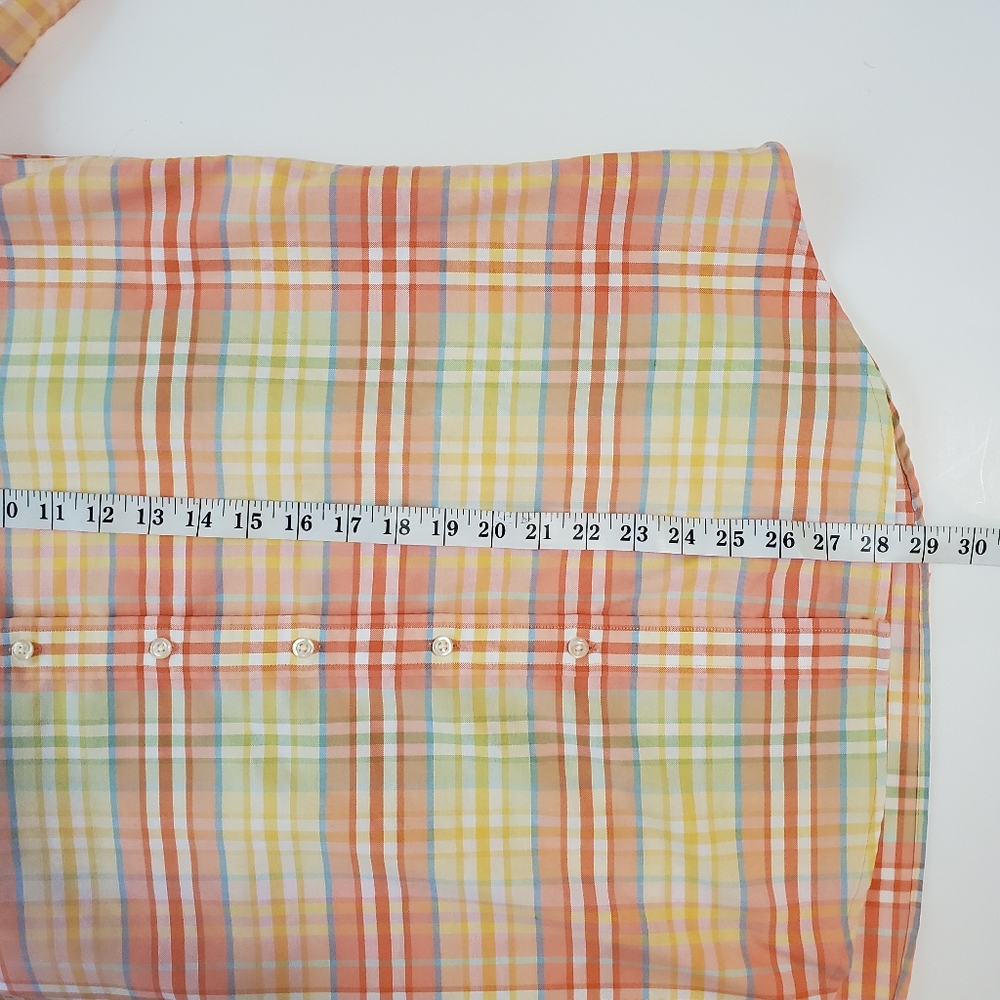 LAND'S END Long-Sleeve, Button Down Shirt Plaid Pattern Woman M (10-12) EUC - Picture 10 of 11